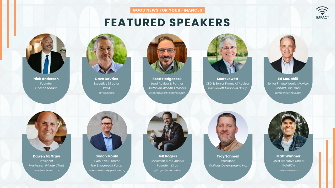 Featured Speakers for Good News for Your Finances